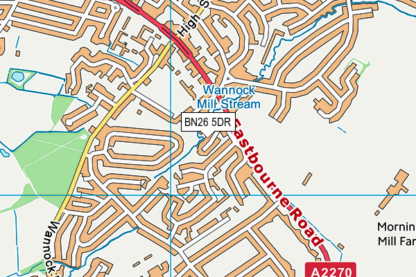 BN26 5DR map - OS VectorMap District (Ordnance Survey)