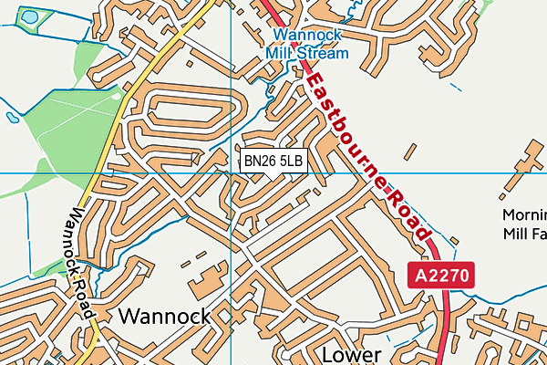 BN26 5LB map - OS VectorMap District (Ordnance Survey)