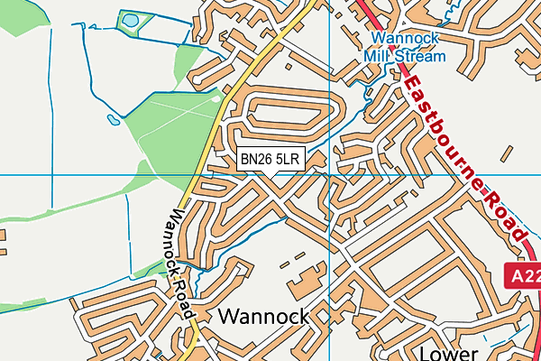 BN26 5LR map - OS VectorMap District (Ordnance Survey)