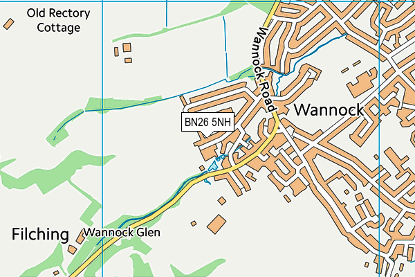 BN26 5NH map - OS VectorMap District (Ordnance Survey)