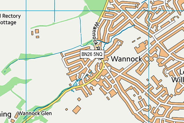 BN26 5NQ map - OS VectorMap District (Ordnance Survey)