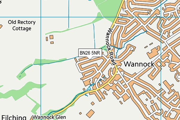 BN26 5NR map - OS VectorMap District (Ordnance Survey)