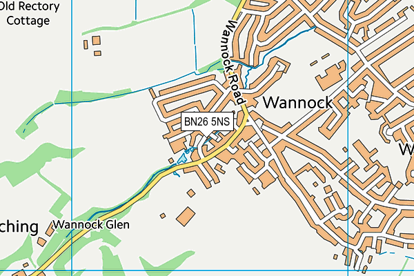 BN26 5NS map - OS VectorMap District (Ordnance Survey)