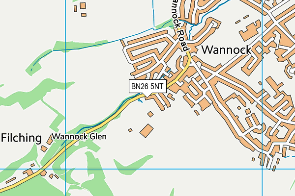 BN26 5NT map - OS VectorMap District (Ordnance Survey)