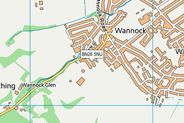 BN26 5NU map - OS VectorMap District (Ordnance Survey)