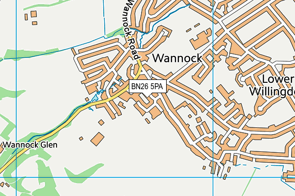 BN26 5PA map - OS VectorMap District (Ordnance Survey)