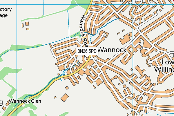 BN26 5PD map - OS VectorMap District (Ordnance Survey)