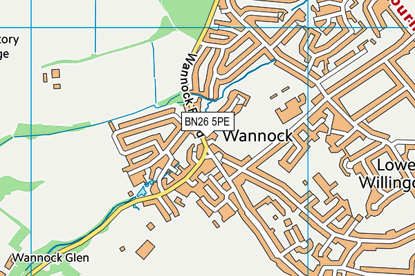 BN26 5PE map - OS VectorMap District (Ordnance Survey)