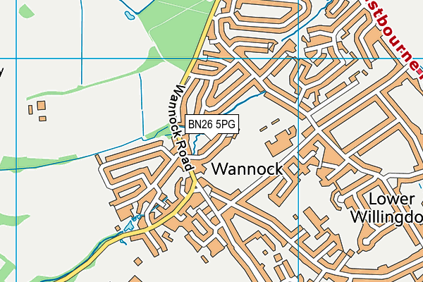 BN26 5PG map - OS VectorMap District (Ordnance Survey)