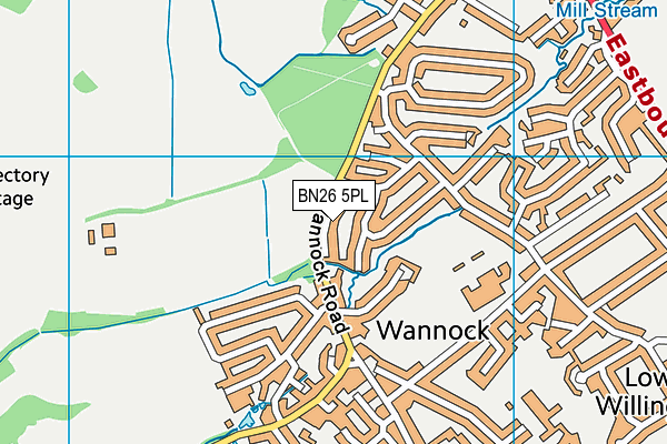 BN26 5PL map - OS VectorMap District (Ordnance Survey)