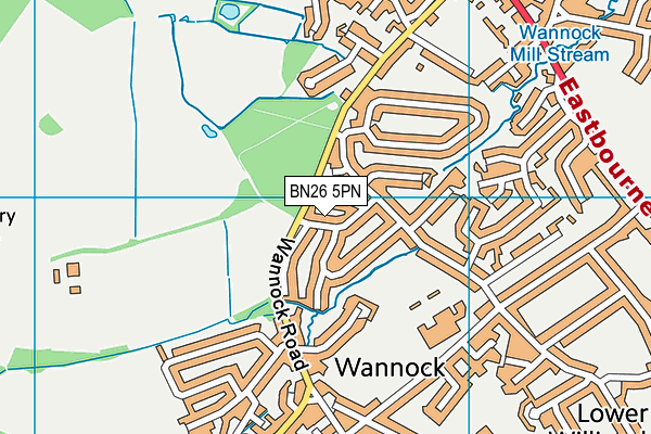 BN26 5PN map - OS VectorMap District (Ordnance Survey)
