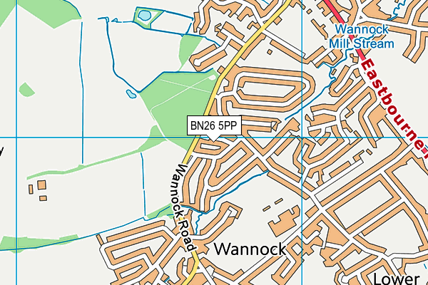 BN26 5PP map - OS VectorMap District (Ordnance Survey)