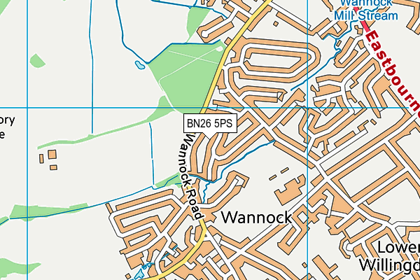 BN26 5PS map - OS VectorMap District (Ordnance Survey)