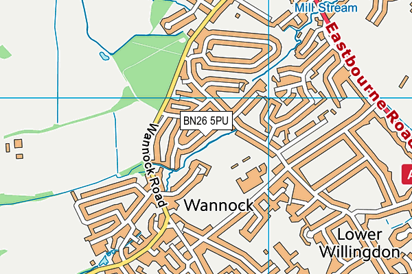 BN26 5PU map - OS VectorMap District (Ordnance Survey)
