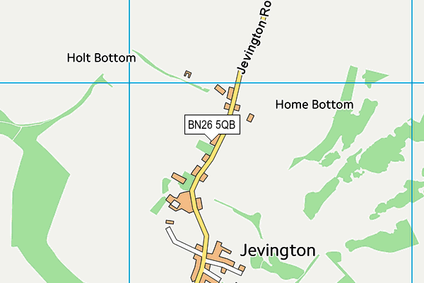 Jevington Recreation Ground map (BN26 5QB) - OS VectorMap District (Ordnance Survey)
