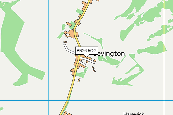 BN26 5QG map - OS VectorMap District (Ordnance Survey)