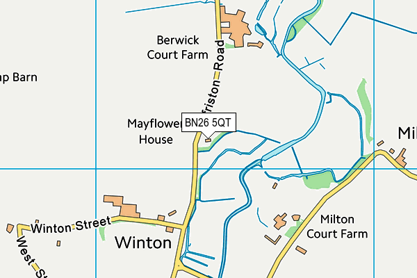 BN26 5QT map - OS VectorMap District (Ordnance Survey)