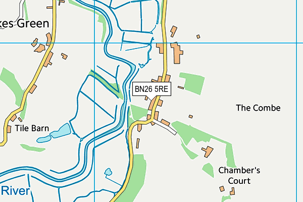 BN26 5RE map - OS VectorMap District (Ordnance Survey)