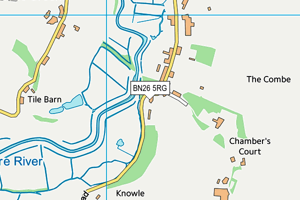 BN26 5RG map - OS VectorMap District (Ordnance Survey)