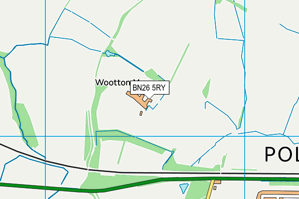 BN26 5RY map - OS VectorMap District (Ordnance Survey)