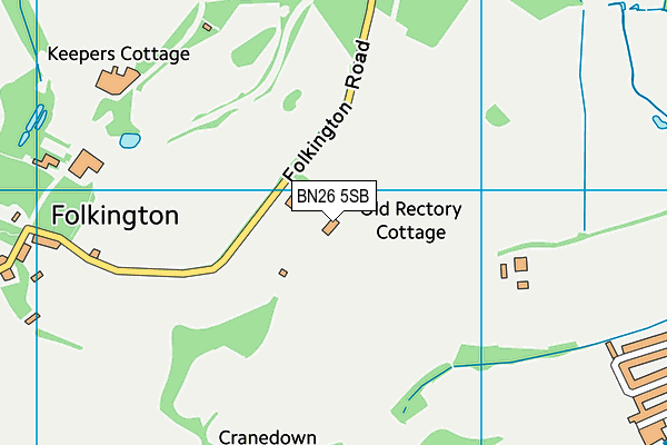 BN26 5SB map - OS VectorMap District (Ordnance Survey)