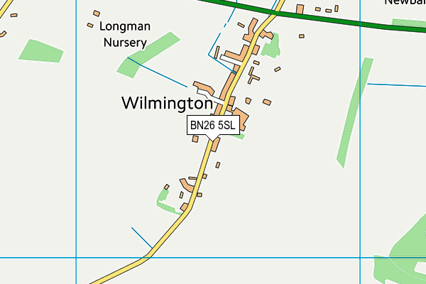 BN26 5SL map - OS VectorMap District (Ordnance Survey)