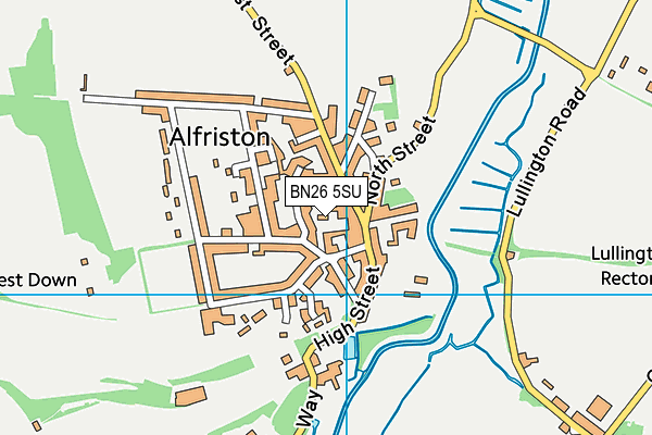 BN26 5SU map - OS VectorMap District (Ordnance Survey)