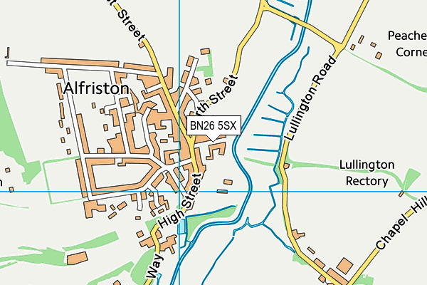 BN26 5SX map - OS VectorMap District (Ordnance Survey)