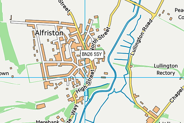 BN26 5SY map - OS VectorMap District (Ordnance Survey)