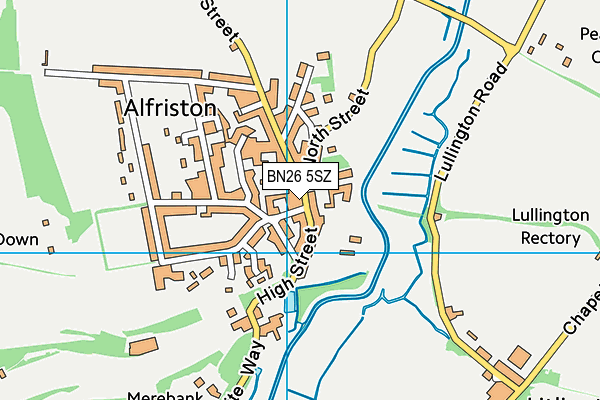 BN26 5SZ map - OS VectorMap District (Ordnance Survey)