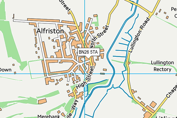 BN26 5TA map - OS VectorMap District (Ordnance Survey)