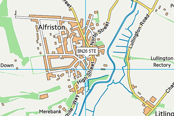 BN26 5TE map - OS VectorMap District (Ordnance Survey)