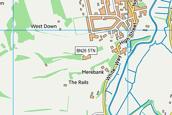 BN26 5TN map - OS VectorMap District (Ordnance Survey)