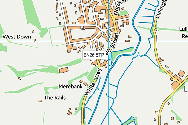 BN26 5TP map - OS VectorMap District (Ordnance Survey)
