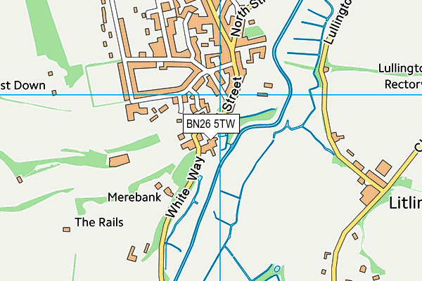 BN26 5TW map - OS VectorMap District (Ordnance Survey)