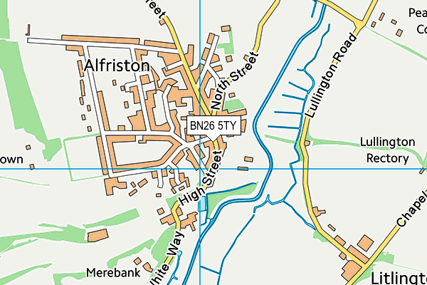BN26 5TY map - OS VectorMap District (Ordnance Survey)