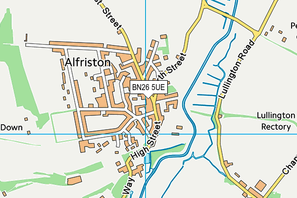BN26 5UE map - OS VectorMap District (Ordnance Survey)