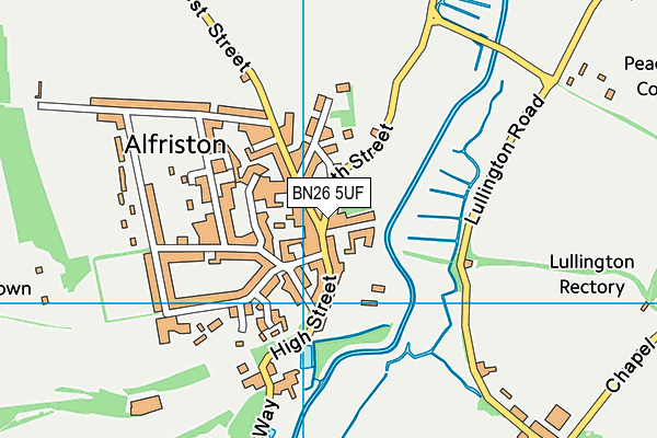 BN26 5UF map - OS VectorMap District (Ordnance Survey)