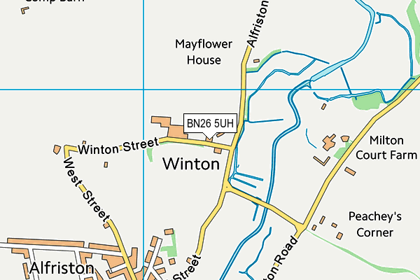 BN26 5UH map - OS VectorMap District (Ordnance Survey)