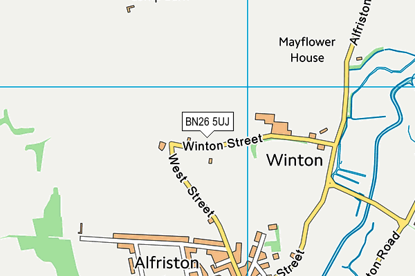 BN26 5UJ map - OS VectorMap District (Ordnance Survey)