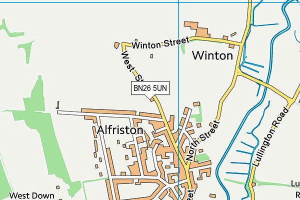 BN26 5UN map - OS VectorMap District (Ordnance Survey)