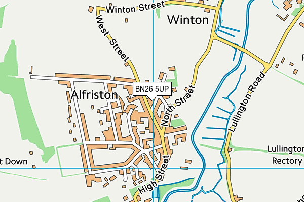 BN26 5UP map - OS VectorMap District (Ordnance Survey)