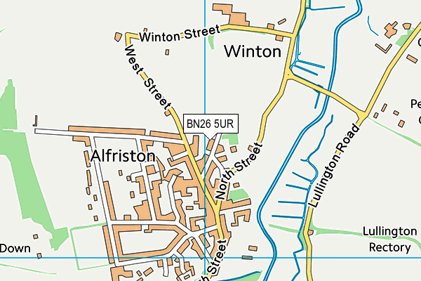 BN26 5UR map - OS VectorMap District (Ordnance Survey)