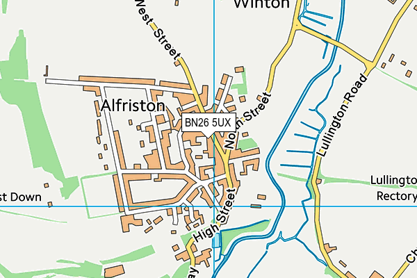 BN26 5UX map - OS VectorMap District (Ordnance Survey)