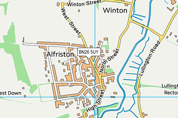 BN26 5UY map - OS VectorMap District (Ordnance Survey)