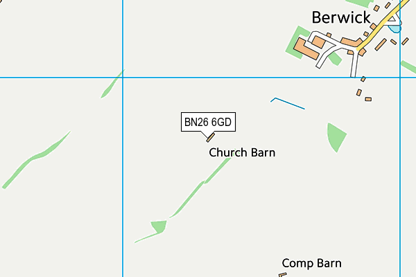 BN26 6GD map - OS VectorMap District (Ordnance Survey)