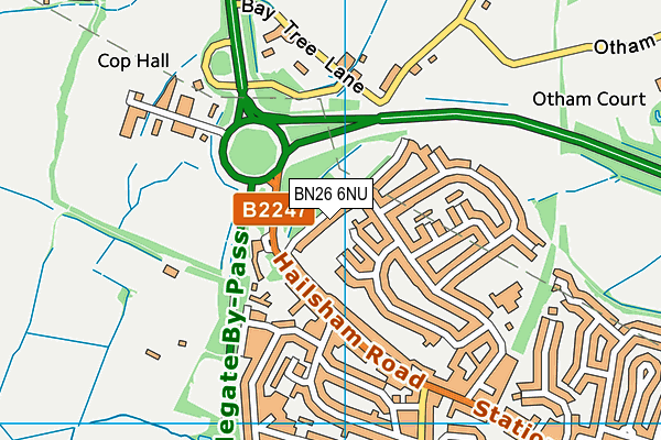 BN26 6NU map - OS VectorMap District (Ordnance Survey)