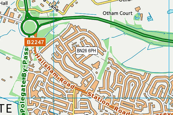 BN26 6PH map - OS VectorMap District (Ordnance Survey)