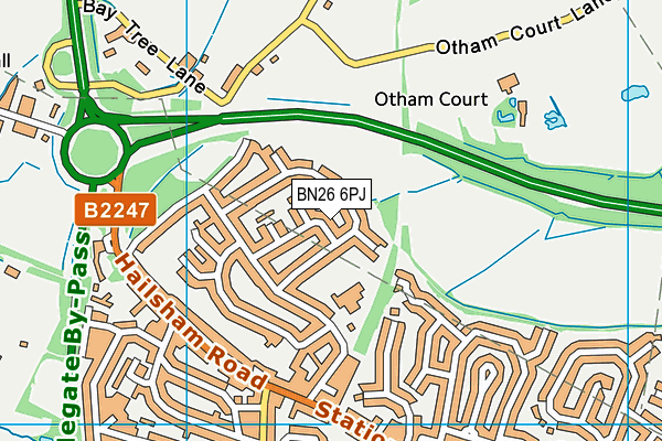 BN26 6PJ map - OS VectorMap District (Ordnance Survey)