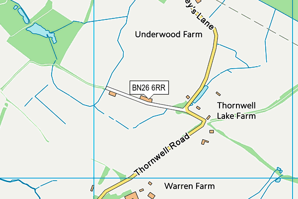 BN26 6RR map - OS VectorMap District (Ordnance Survey)